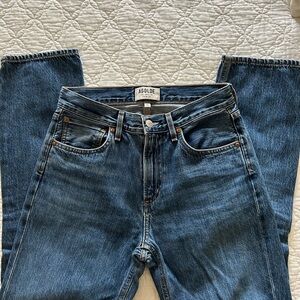 AGOLDE mid rise straight leg jeans 25
